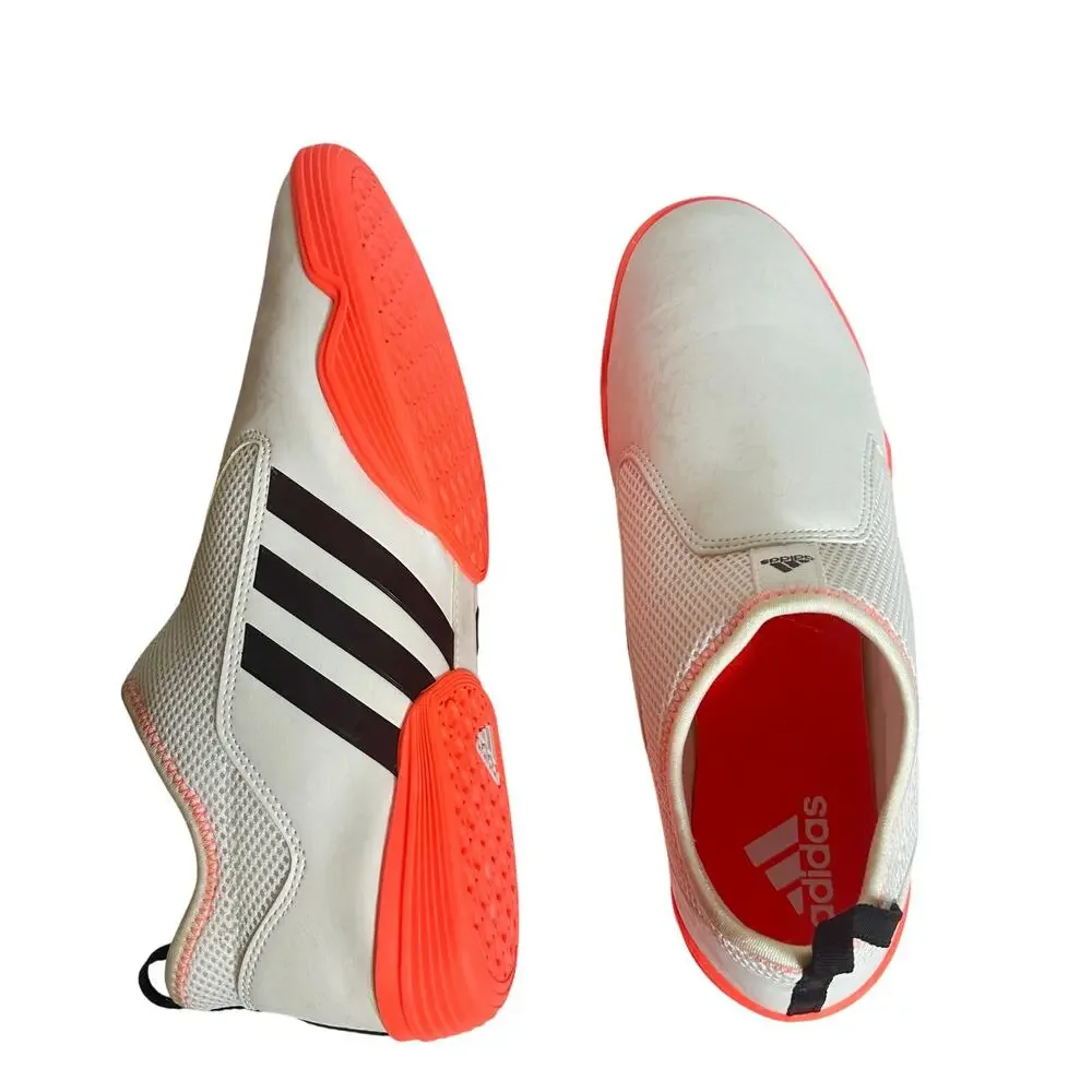 Adidas The Contestant Taekwondo Shoes Neon Orange White Size 11 Mens Slip On MMA